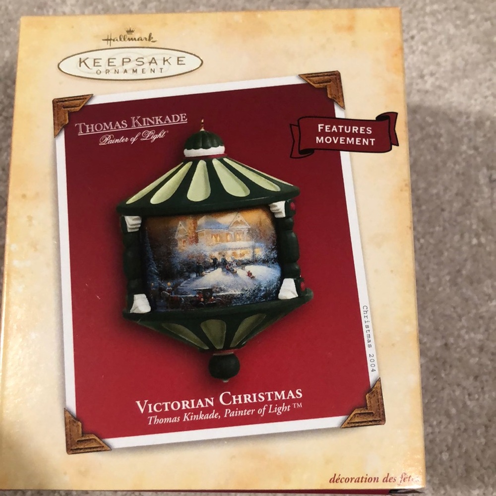 2004 Thomas Kincade Hallmark Keepsake Ornament. Victorian Christmas, NWTO